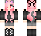 neko in black and pink clothes