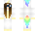 nerd unicorn girl with blue glasses
