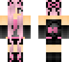pink anime with bow