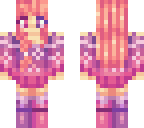 purple and pink girl