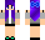 purple haired girl