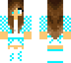 blue and white girl