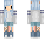 blue haired chibi