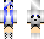 blue panda girl