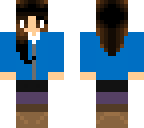 girl with blue jack