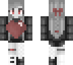 gray and red heart