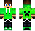 green hoodie