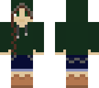 green hoodie girl