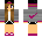 pink nike girl