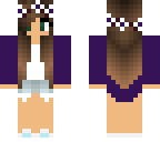 purple spring girl