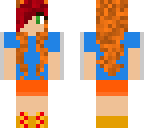red bangs girl
