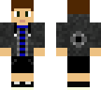 black and blue - with a jacket too