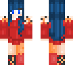 blue anime girl