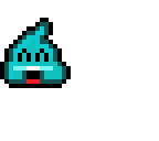 blue poop