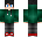 green hoodie