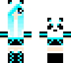 panda girl blue