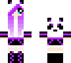 panda girl purple