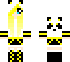 panda girl yellow