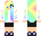 rainbow cat girl