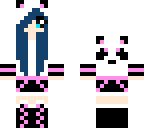 blue panda girl
