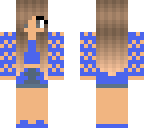 blue simple girl
