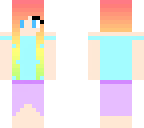rainbow ombre girl