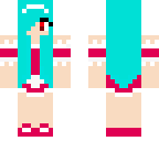 light blue elf maid