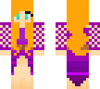 orange girl with purple dress
