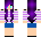 purple hair with purple shirt