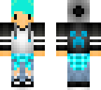 chibi blue haired boy