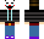 crying child with puppet mask