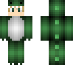 green dinosaur onesie