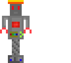 robot with a hat xd