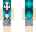 blue haired chick