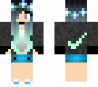blue nike girl