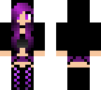 purple hair girl