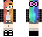 emo rainbow haired girl