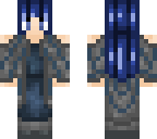 anime girl hair blue warrior steve