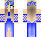 blue dress