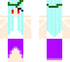 blue-haired girl