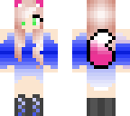 cute kawaii girl with a fox girl twist
