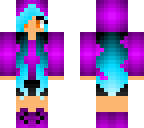 purple hoodie girl