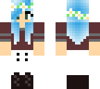cute blue hair skin