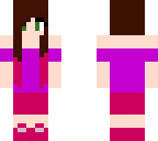 purple pink person