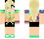 rainbow shirt girl