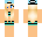 stripy swimsuit
