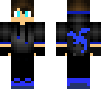 the blue hoodie