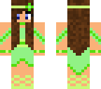 a green girl