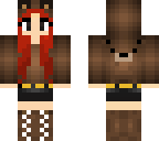 bear jacket red head