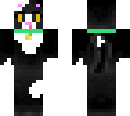 black cat with white patches
